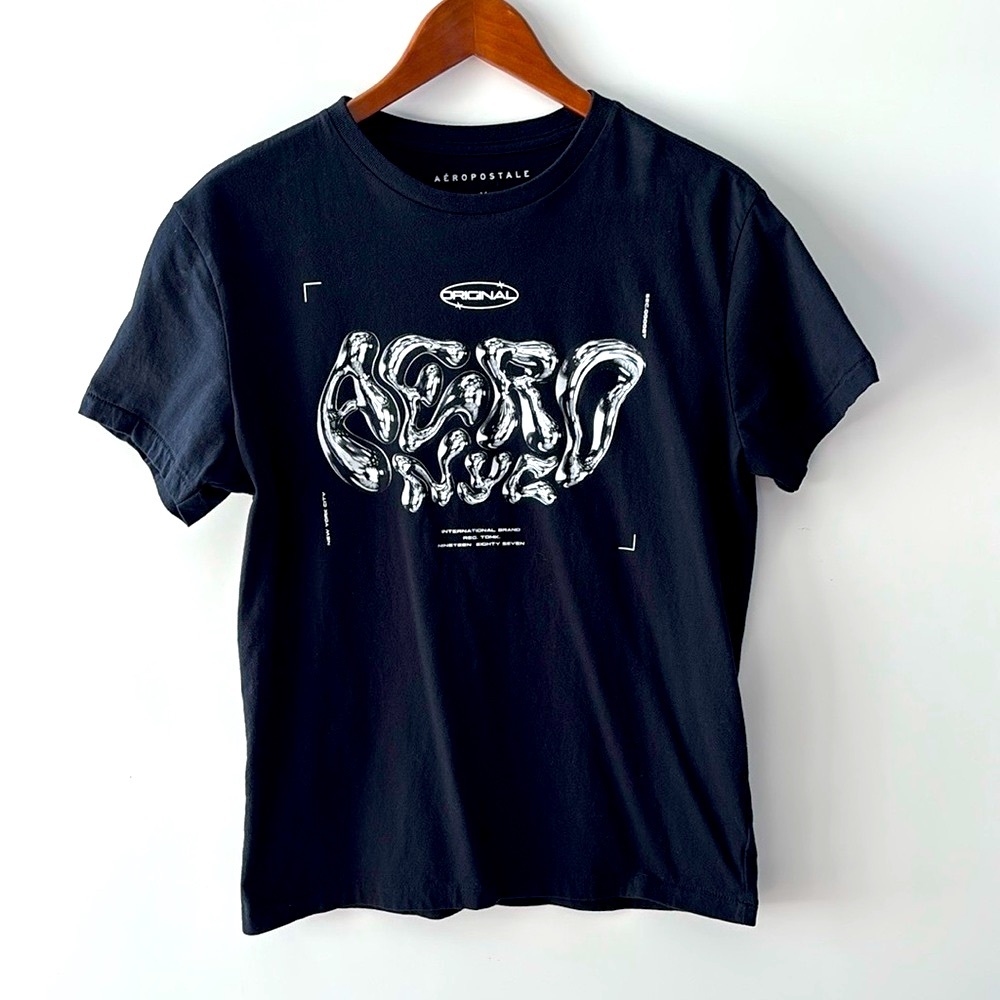 Aeropostale Black Graphic Men's T-Shirt